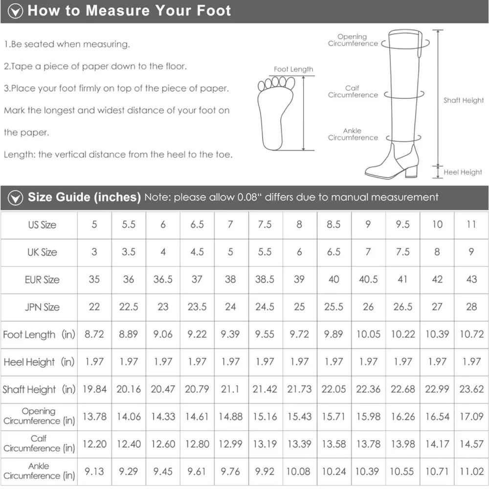 DREAM PAIRS Women's Over The Knee Platform Boots